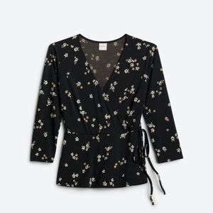 Nwot Kaileigh Elliana Side Tie Peplum Knit Top